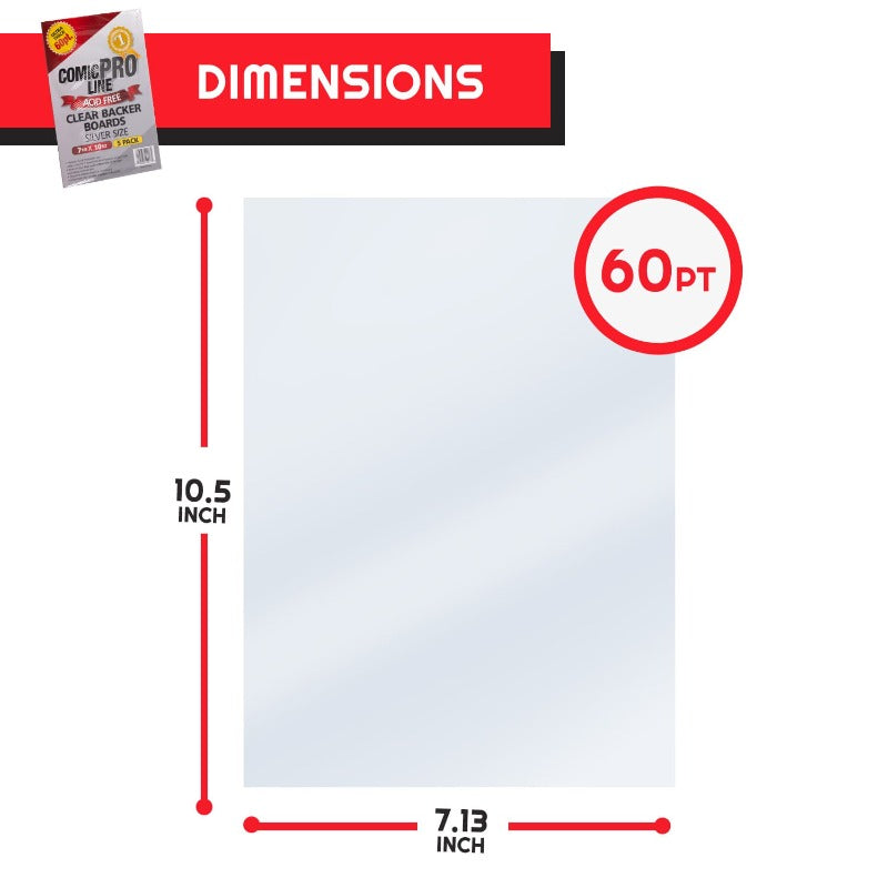 Comic Backer Boards for Silver Age Comic - Backboard 24PT-5