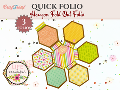 Craftreat Scrapbook Blank Quick Folio - Hexagon Fold Out-1