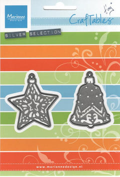 Marianne Design: Craftables Dies - Tiny's Ornaments Star & Bell-1