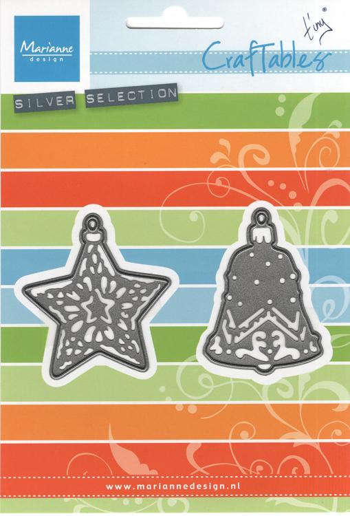 Marianne Design: Craftables Dies - Tiny's Ornaments Star & Bell-1