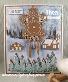 Marianne Design: Craftables Dies - Cuckoo Clock Die-2