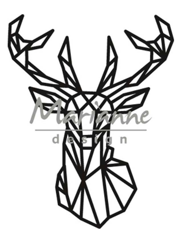 Marianne Design Craftables Geometric Deer-2