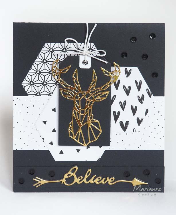 Marianne Design Craftables Geometric Deer-3