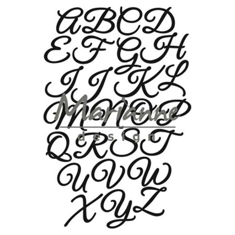 Marianne Design Craftables Classic Alphabet Upper Case-2