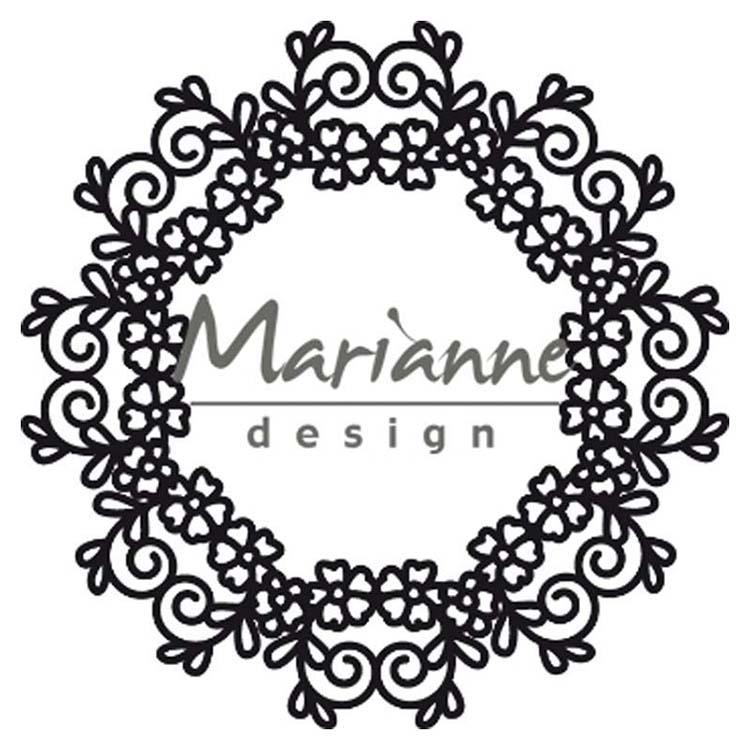 Marianne Design Craftables Floral Doily-1