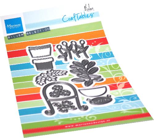 Craftables Potted Plants By Marleen Die-1