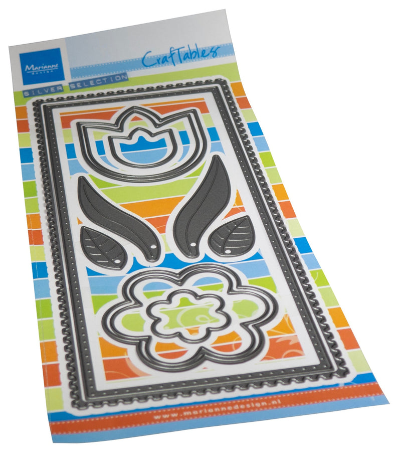 Marianne Design Craftables Die - Slimline Flowers-1