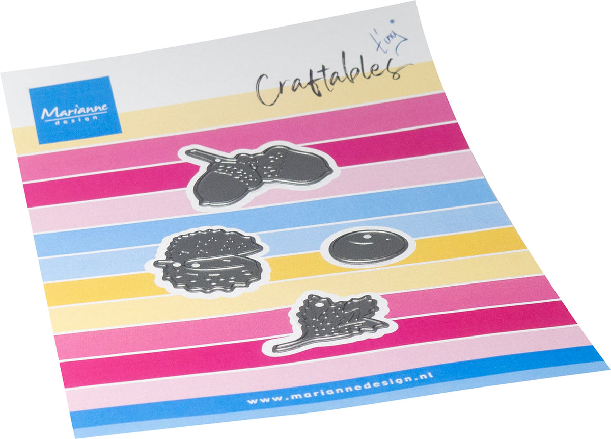 Matrice de découpe Marianne Design Craftables - Glands et châtaignes Tiny-1