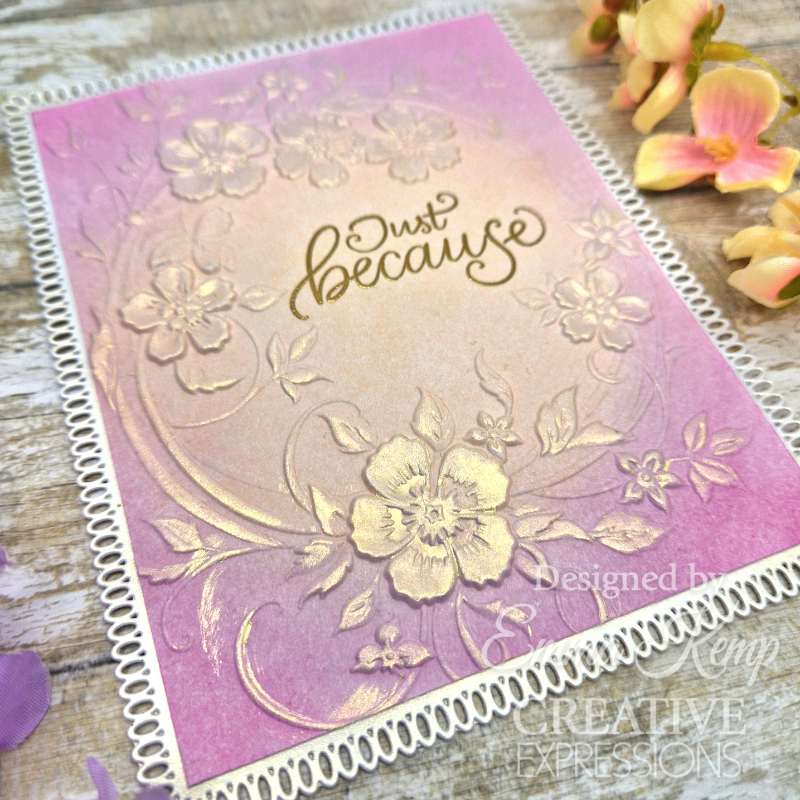 Creative Expressions Blossom Wreath Sentiments 4 in x 6 in Clear Stamp Set-7