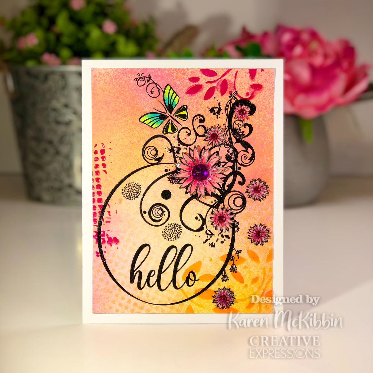 Creative Expressions Designer Boutique Why Hello  6 in x 4 in Clear Stamp Set-3