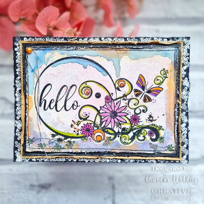 Creative Expressions Designer Boutique Breezy Elements 6 in x 4 in Clear Stamp Set-7