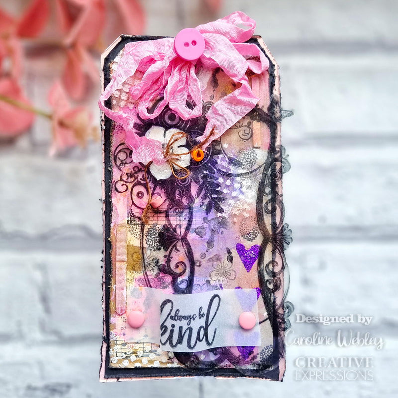 Creative Expressions Designer Boutique Breezy Elements 6 in x 4 in Clear Stamp Set-10