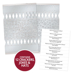 Luxury Christmas Crackers - Silver Shimmer-2