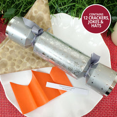 Luxury Christmas Crackers - Silver Shimmer-1