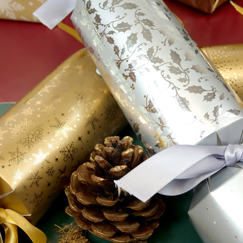 Luxury Christmas Crackers - Silver Shimmer-6