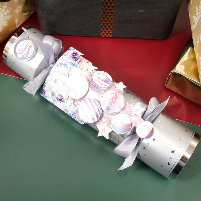 Luxury Christmas Crackers - Silver Shimmer-3
