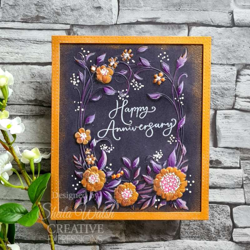 Plantillas para colorear Creative Expressions Floral Symphony Companion, 6 pulg. x 8 pulg., juego de 2-4