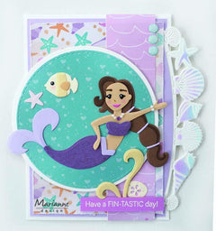 Marianne Design Clear Stamps Mermaid sentiments by Marleen-2
