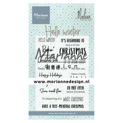 Marianne Design Clear Stamps Hello Winter By Marleen-1