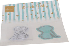 Marianne Design Clear Stamp & Die Set - Beach Girl-1