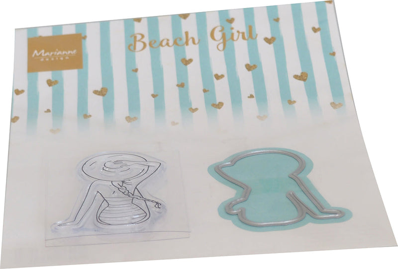 Marianne Design Clear Stamp & Die Set - Beach Girl-1