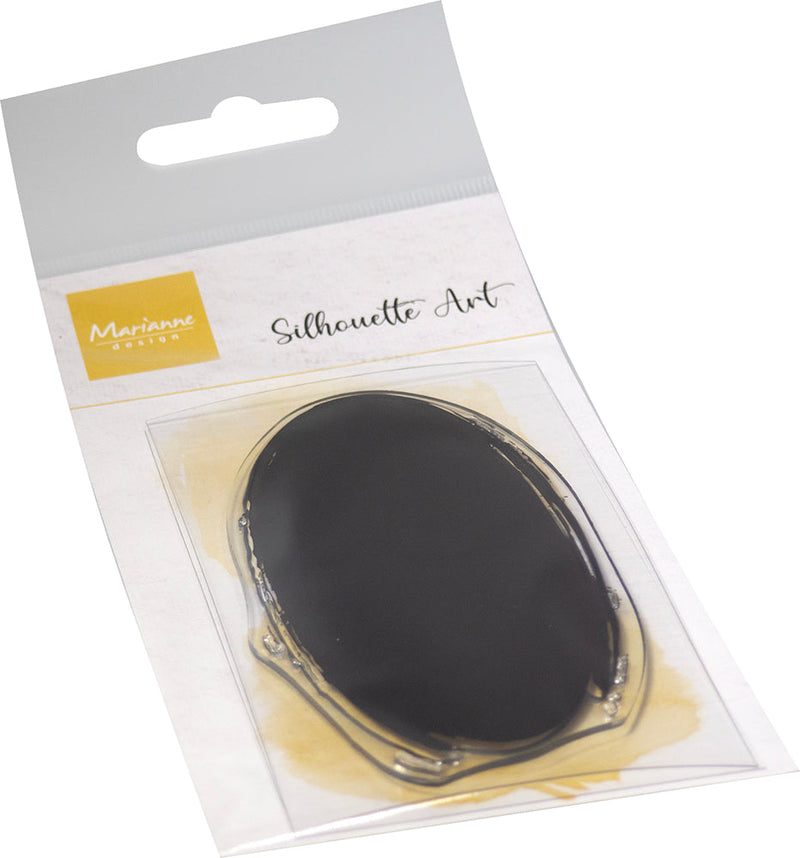 Marianne Design Clear Stamp - Silhouette Art Oval-1