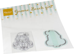 Marianne Design Stamp & Die Set - Gnomes Beach Girl-1