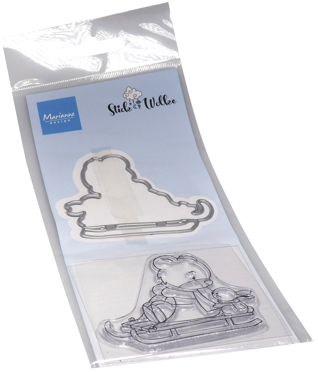 Marianne Design Stamp & Die Set - Bear & Rabbit-1