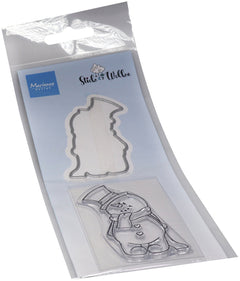 Marianne Design Stamp & Die Set - Snowman-1
