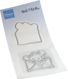 Marianne Design Stamp & Die Set - Hello Mouse-1