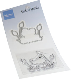 Marianne Design Stamp & Die Set - Frog-1