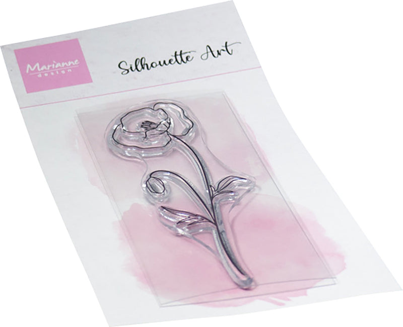 Marianne Design Clear Stamp - Silhouette Art - Coquelicot-1