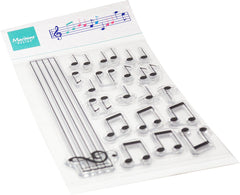 Marianne Design Tampon transparent - Notes de musique-1