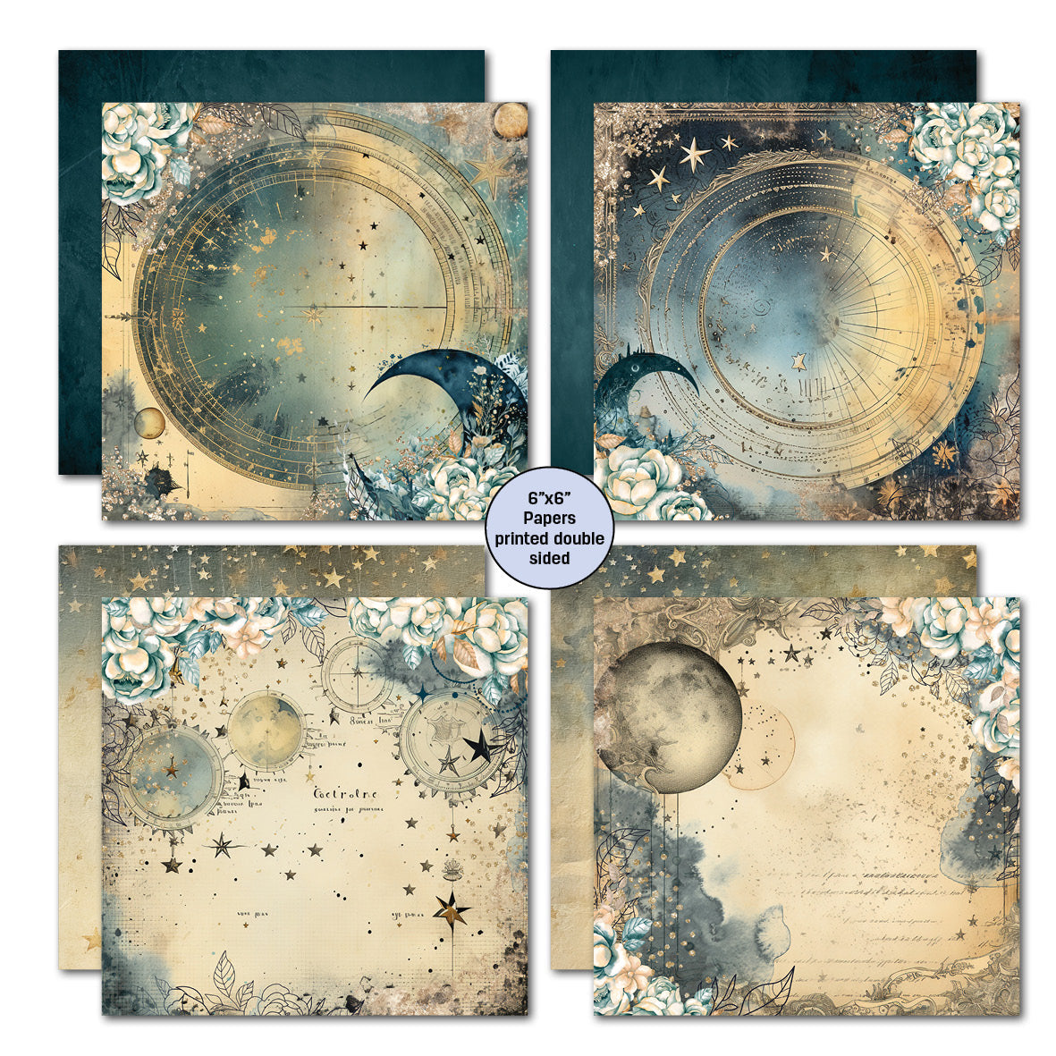 Paquete de papel Celestial Skies 6x6 de 3Quarter Designs-2