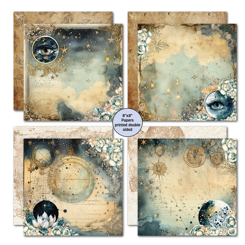 Paquete de papeles Celestial Skies de 8x8 de 3Quarter Designs-3
