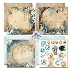 Paquete de papeles Celestial Skies de 8x8 de 3Quarter Designs-4