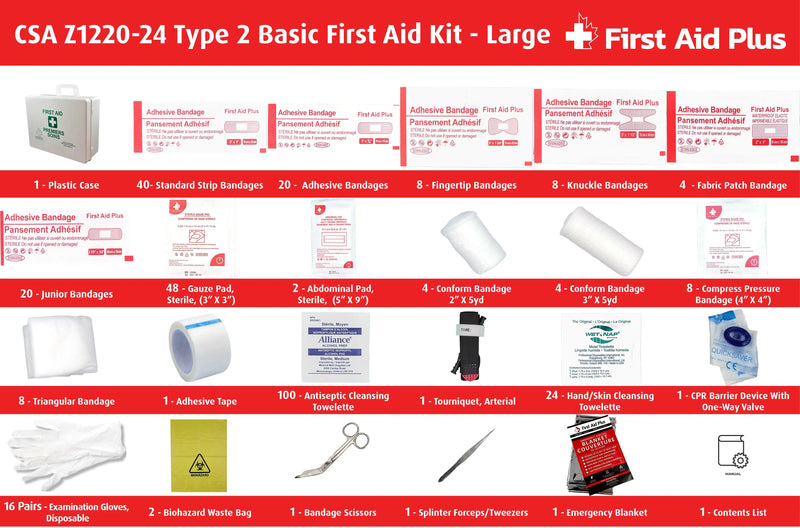 CSA First Aid Kit, Type 2 Basic - Large (51-100 Workers)-2