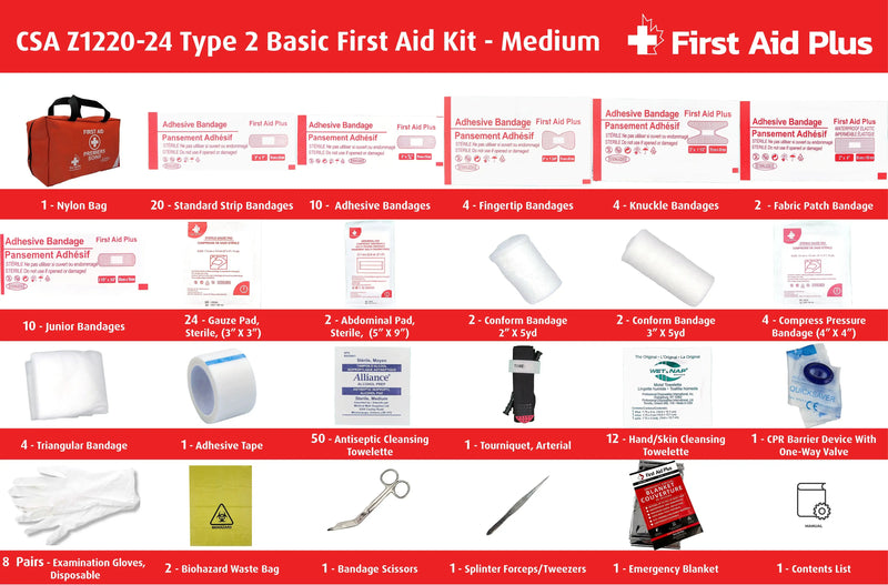 Trousse de premiers soins de base CSA de type 2 - Moyenne (26-50 travailleurs)-1