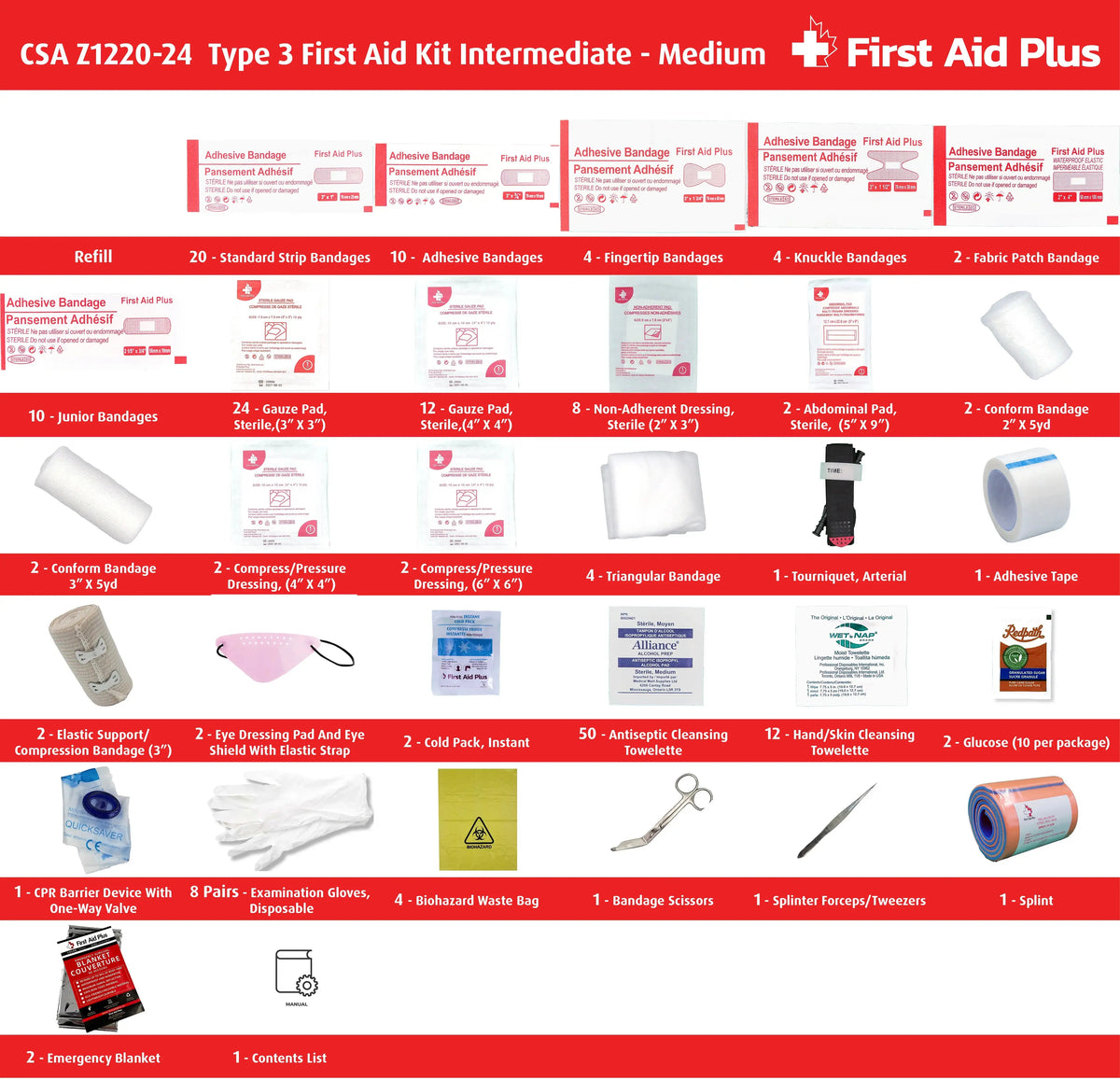 CSA Type 3 Intermediate First Aid Kit - Medium (26-50 Workers)-3