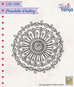 Nellie's Choice Clear Stamp Mandalas Paisley Flower 2-1