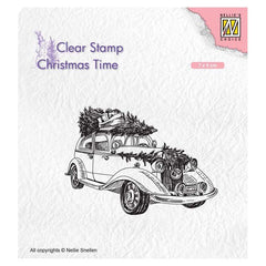 Nellie's Choice Clear Stamp Christmas Tree Transport-1