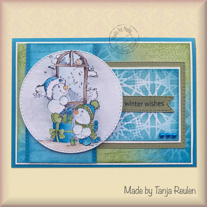 Nellie's Choice Mixed Media Stencil - Slim Line - Crystal-2