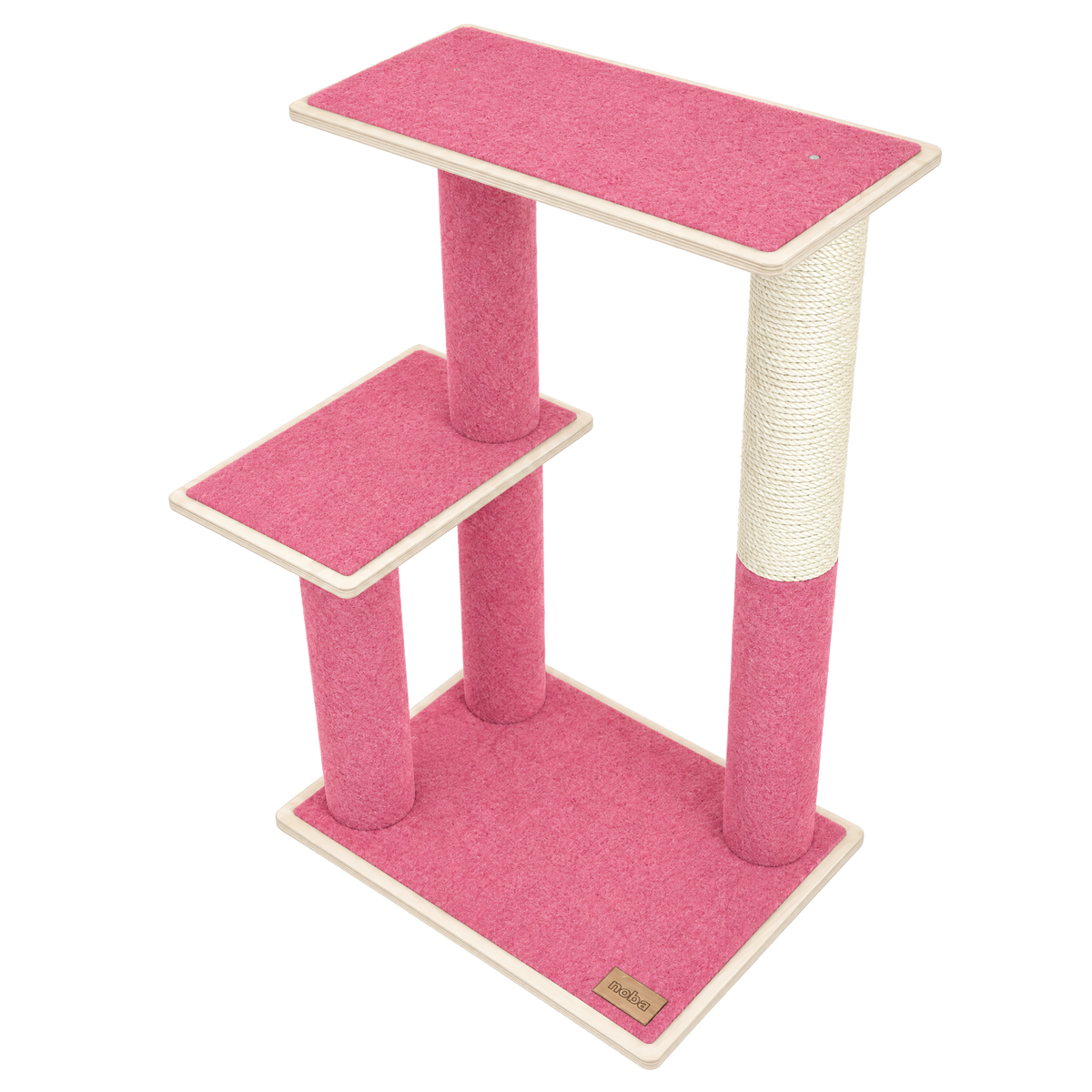 Noba Modern Plywood 2-Level Cat Tree-12