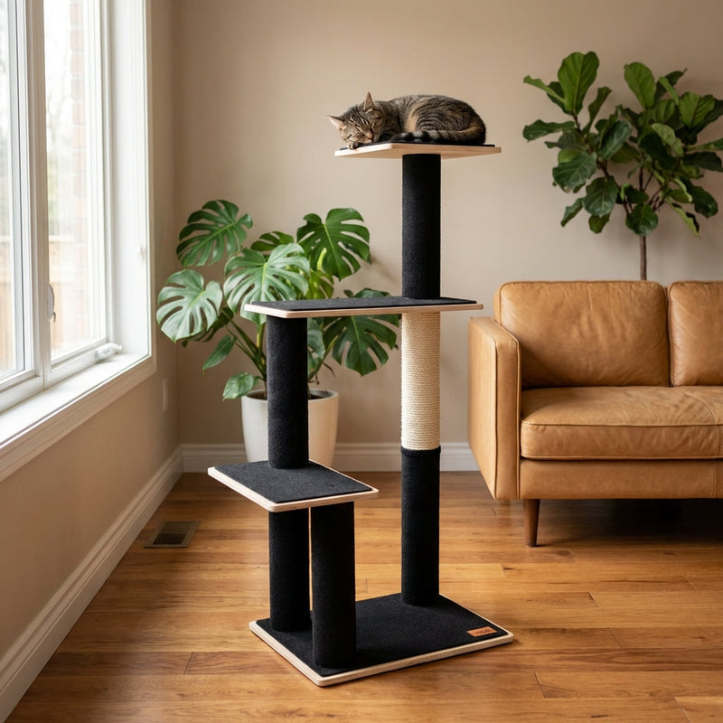 Noba Modern Plywood 3-Level Cat Tree-1