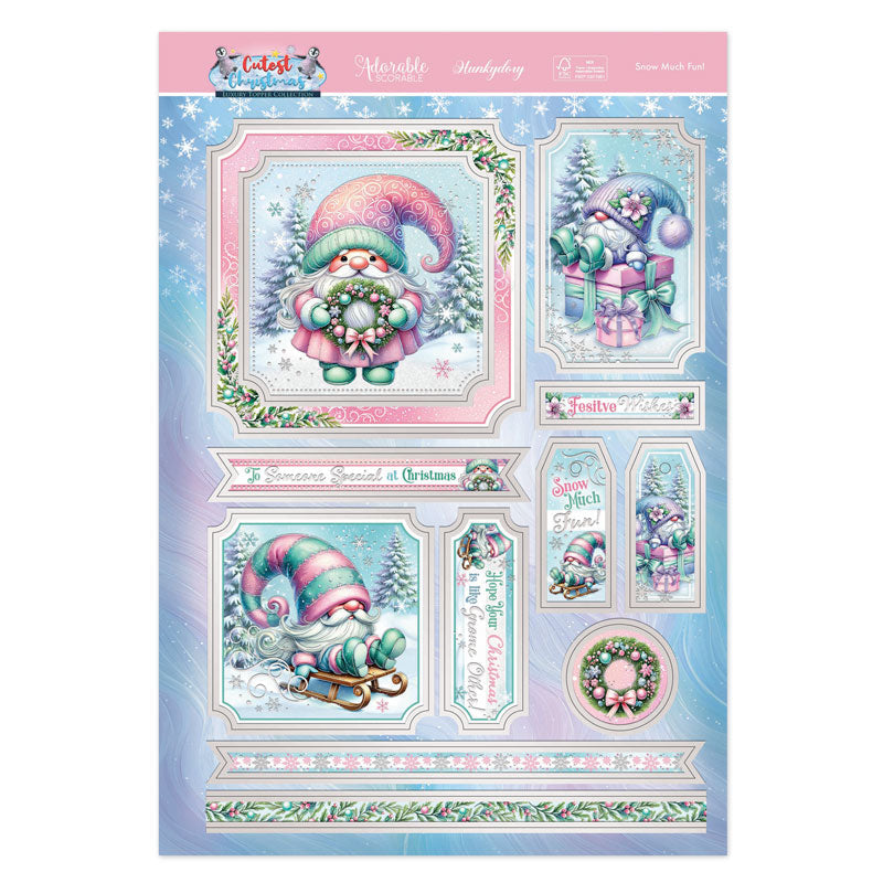 ¡Qué diversión de nieve! Set de adornos de lujo-2