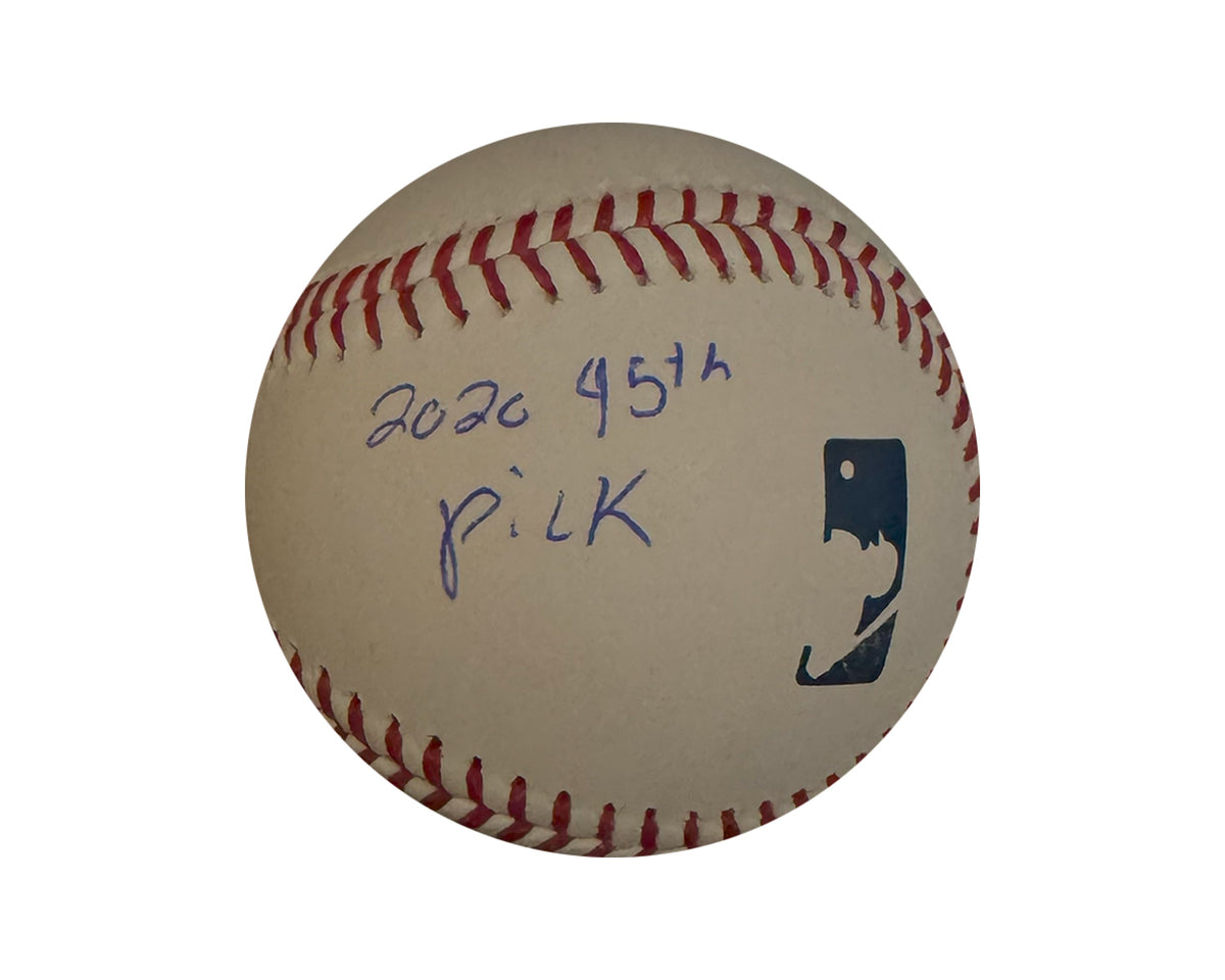 Owen Caissie Autographed Rawlings Official Major League Baseball Inscribed "2020 45th Pick"-2