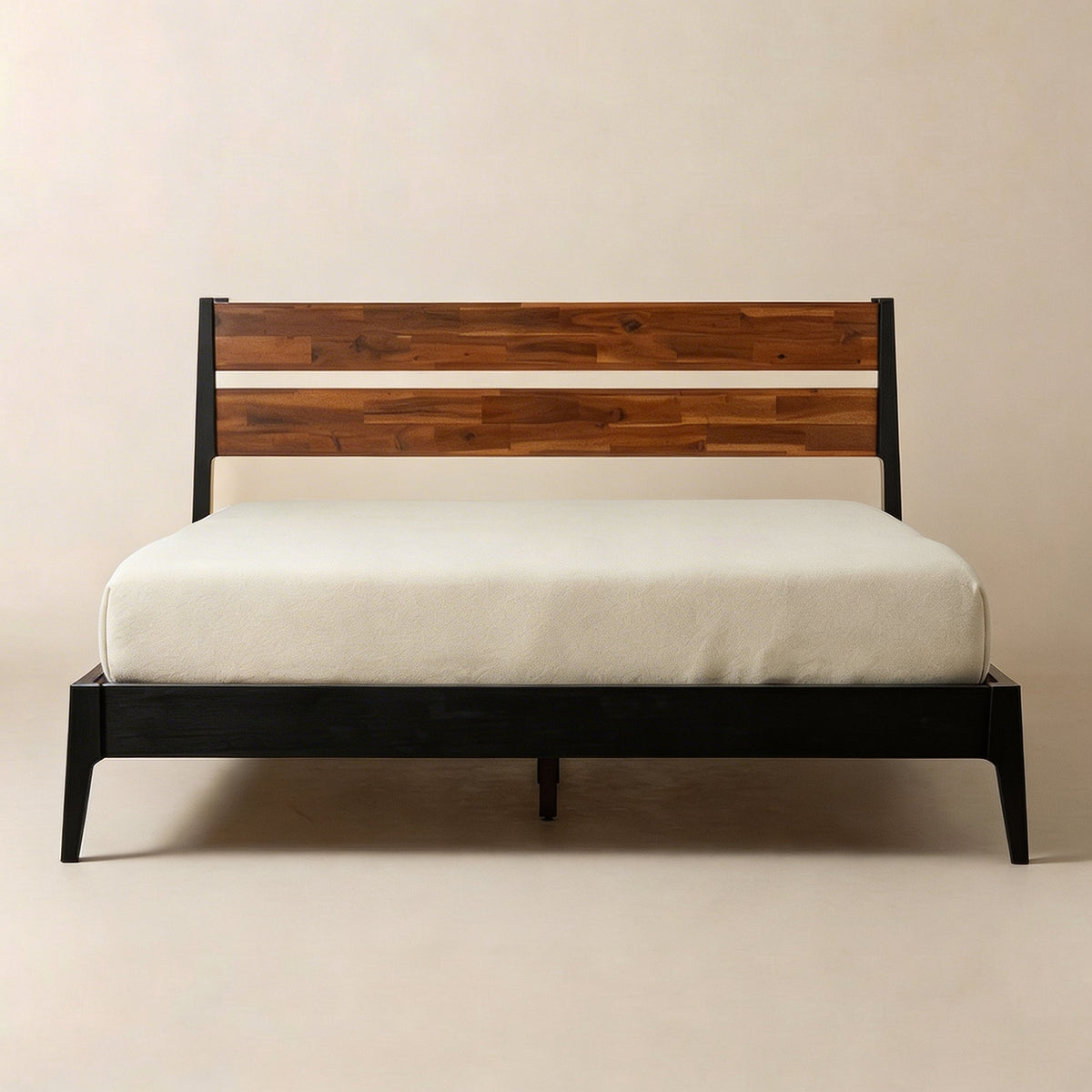 [Buy 1 Get 1] Callisto Solid Wood Bed Frame and Nightstand-1