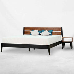 [Buy 1 Get 1] Callisto Solid Wood Bed Frame and Nightstand-4