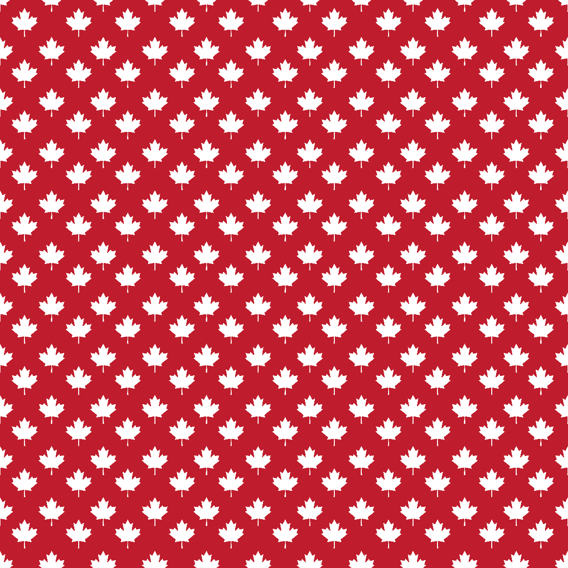 Canada day Maple Leaf Pattern #1 Red Background-1