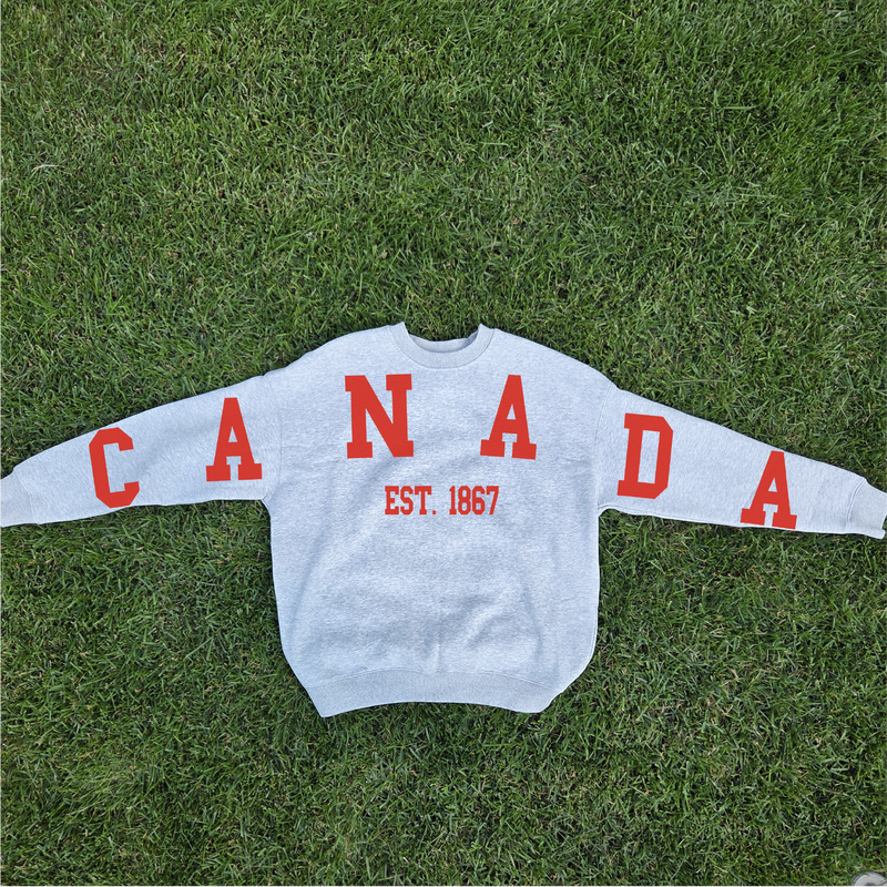 Canada Back Unisex Crewneck-4
